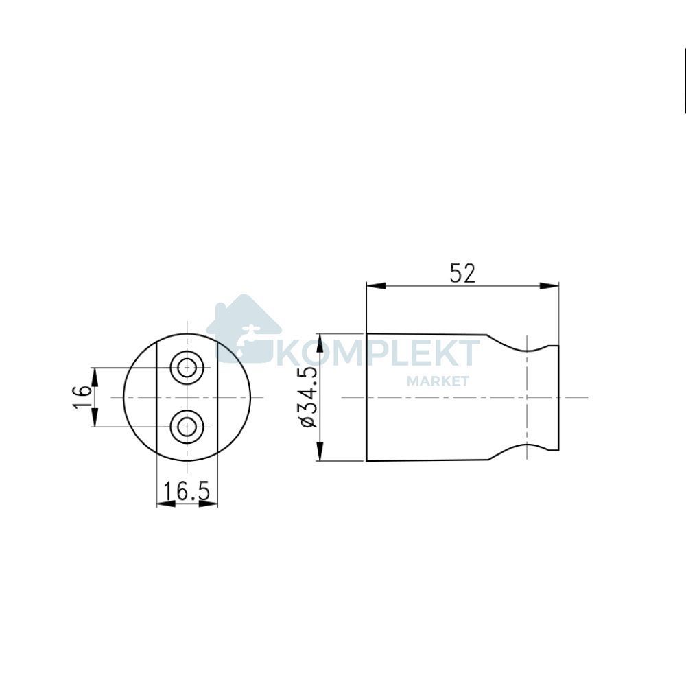 Кронштейн для ручної лійки Qtap Porter A030 Chrome (QTCRMA030)