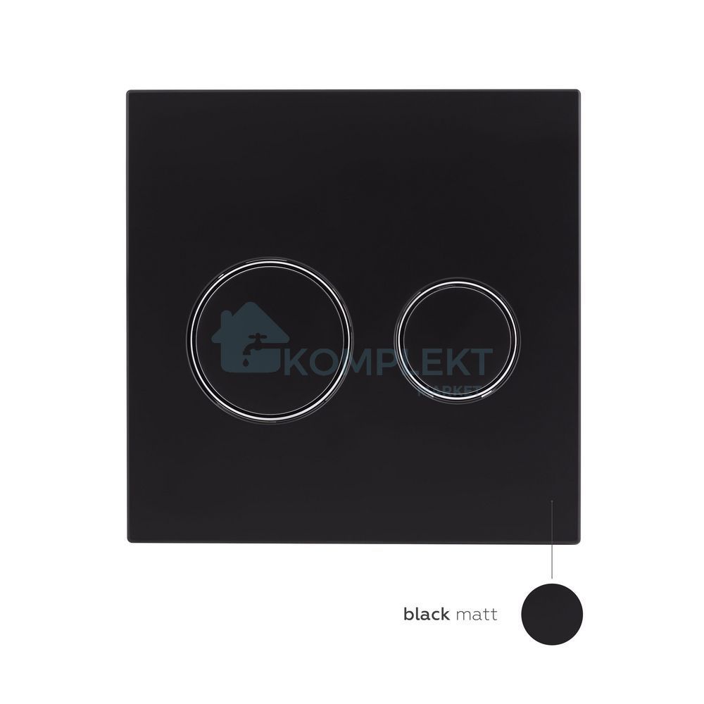 Клавіша змиву для інсталяції Qtap Nest Uni QT0211P01V1178MB (чорна матова)