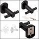 Набір аксесуарів для ванної Qtap Black Matt 1 (6 в 1)