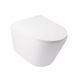 Унітаз з сидінням Qtap Swan Rimless з інсталяцією Nest ST та чорною матовою панеллю Nest