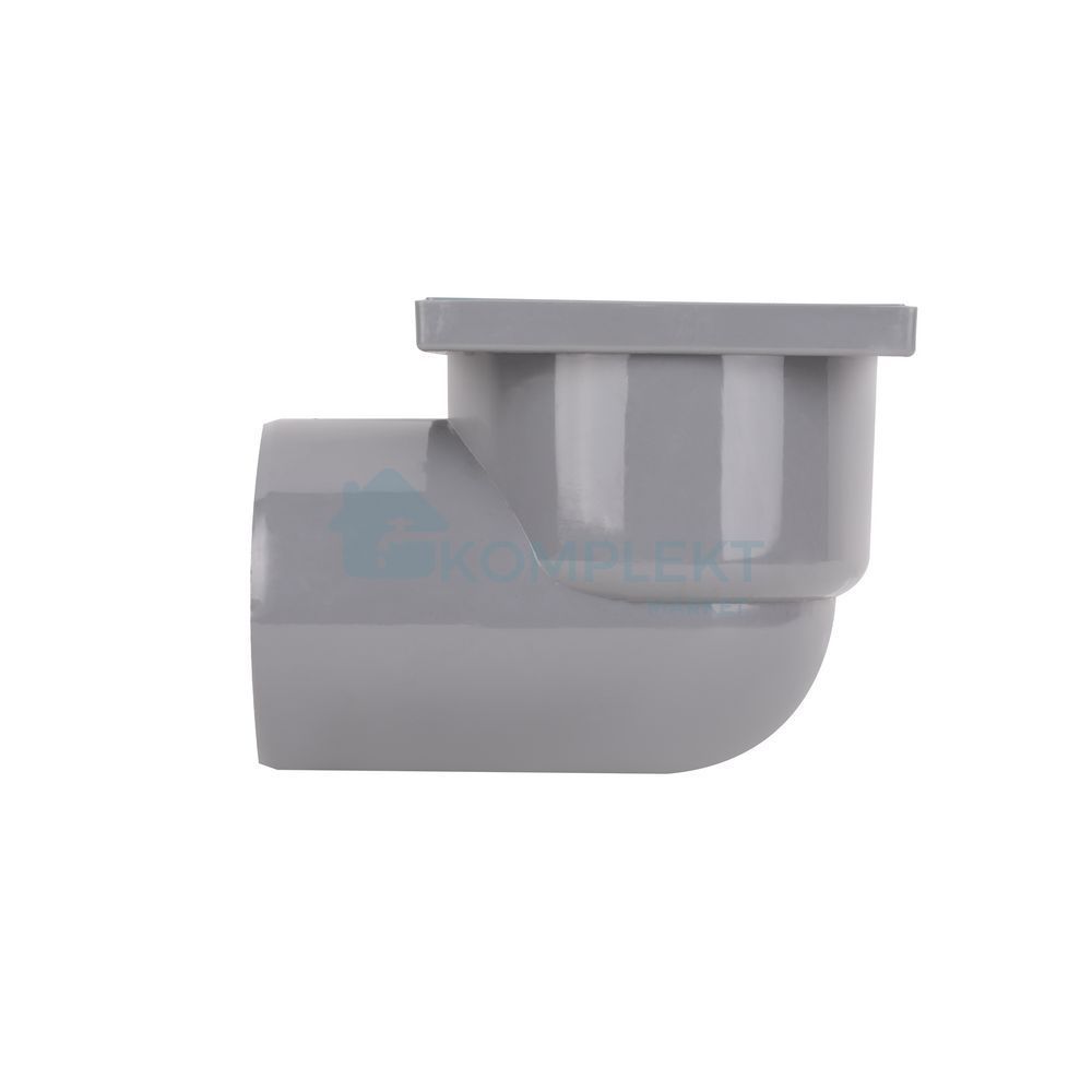 Трап горизрнтальний з пластиковою решіткою 148x148 Lidz WHI6007T00400 (випуск 110 мм)