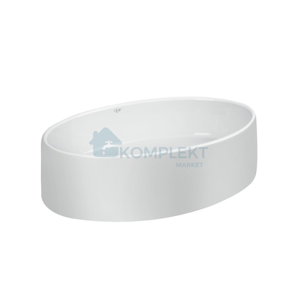 Раковина-чаша овальна Qtap Kolibri 505x360x145 White QT10113054WN (накладна)