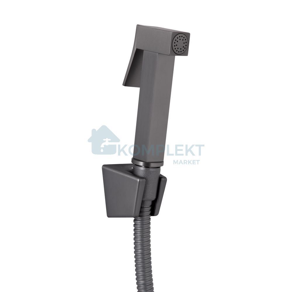 Змішувач для раковини Qtap Gemini (з гігієнічним душем) QTGEM272GMB45692 Gunmetal Black PVD