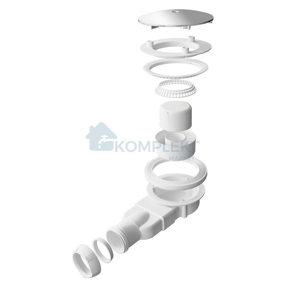 Душовий піддон 90x90x12см Qtap Tern 309912C (з сифоном)