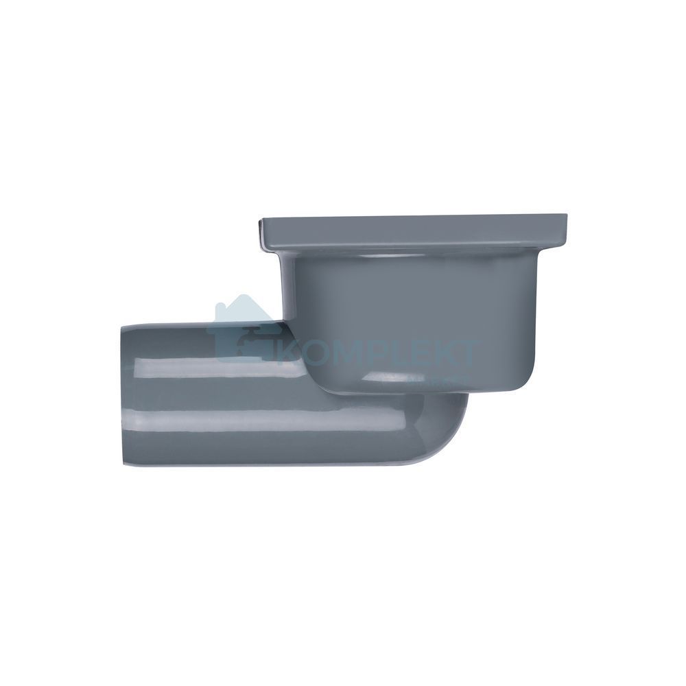Трап горизонтальний з пластиковою решіткою 103x103 Lidz WHI6007T00300