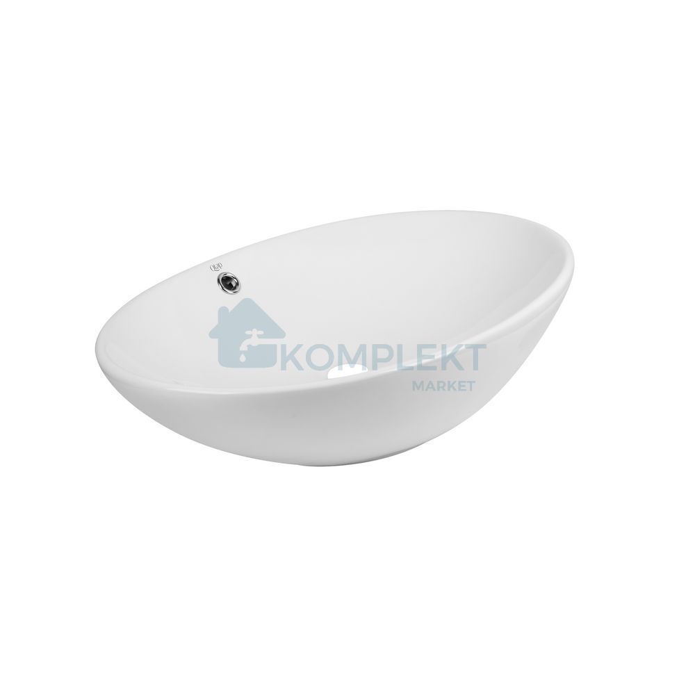 Раковина-чаша овальна Qtap Dove 630х415х150 White QT06113077WN (накладна)