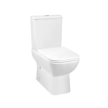 Унітаз підлоговий Qtap Aries безобідковий з сидінням Soft-close QT03222171ARW (прямокутний)