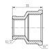 Муфта редукційна SD Forte 1"х1/2" ВВ SF3572515