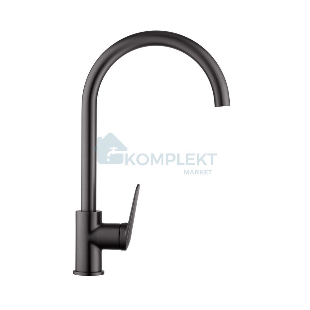 Змішувач для кухні Kroner Element 211512B-5301, латунь, графіт, верхній монтаж