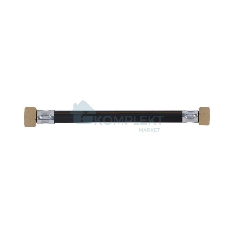 Гумовий шланг для газу чорний L- 250 cм 1/2"вв SD Plus SD091G250
