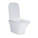 Унітаз підвісний Qtap Presto безобідковий з сідінням Soft-close (прямокутна форма)