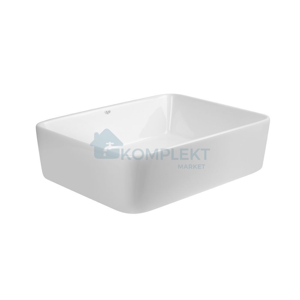 Раковина-чаша накладна Qtap Tern 480х370х135 White QT17112074WN (прямокутна)