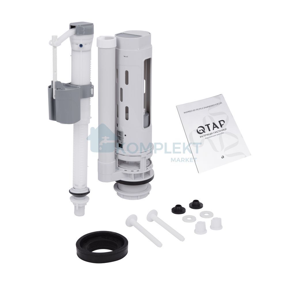 Підлоговий унітаз Qtap Presto безобідковий з сідінням Soft-close QT24221217AW