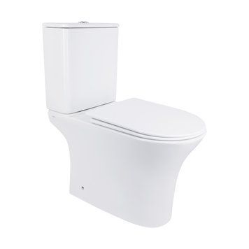 Підлоговий унітаз Qtap Presto безобідковий з сідінням Soft-close QT24221217AW