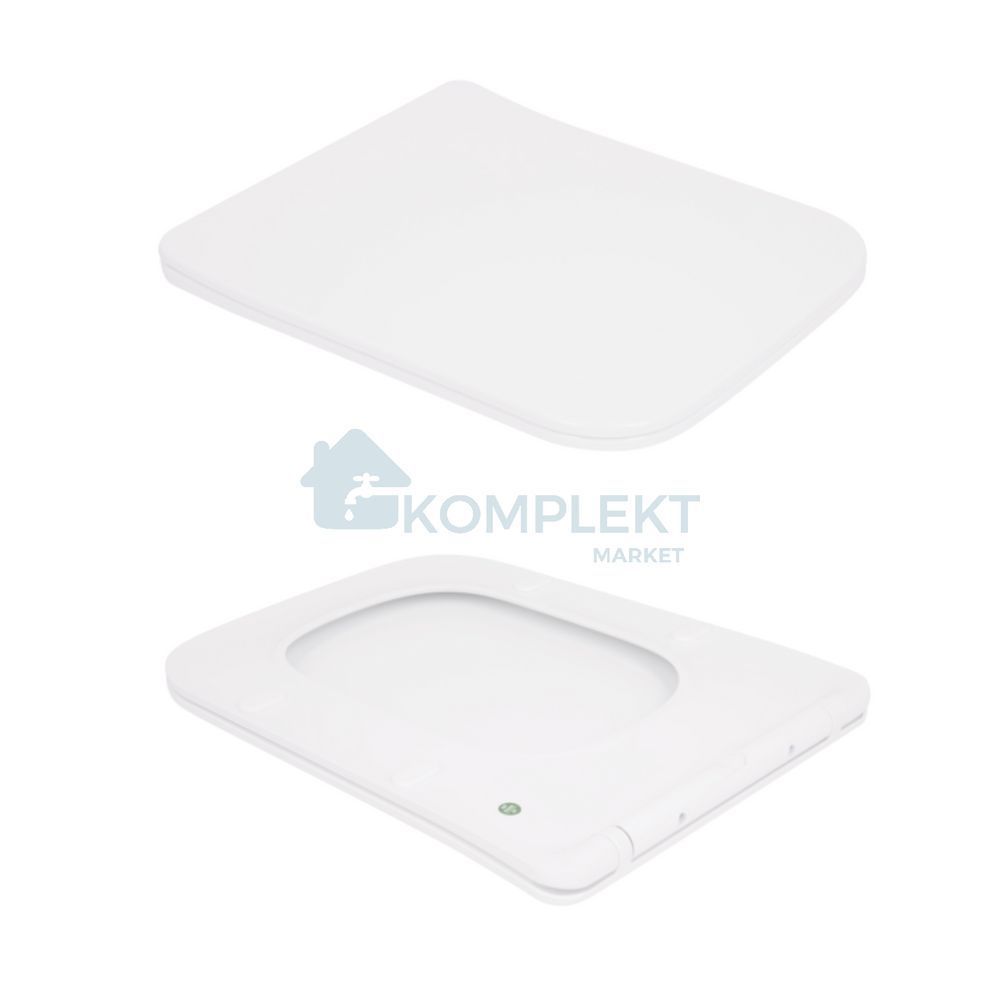 Унітаз підлоговий Qtap Kalao Rimless QT08221213AW безобідковий з сідінням Slim,Soft-close