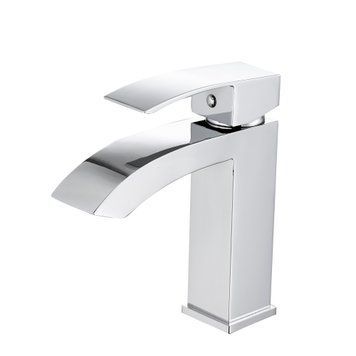 Змішувач для раковини Qtap Swan Cascada QTSWA270CRM45564 (латунний)