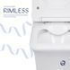 Унітаз підлоговий Qtap Kalao Rimless QT08221213AW безобідковий з сідінням Slim,Soft-close