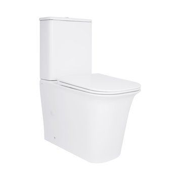 Підлоговий унітаз-компакт Qtap Nando безобідковий з сидінням Soft-close QT12221222AW