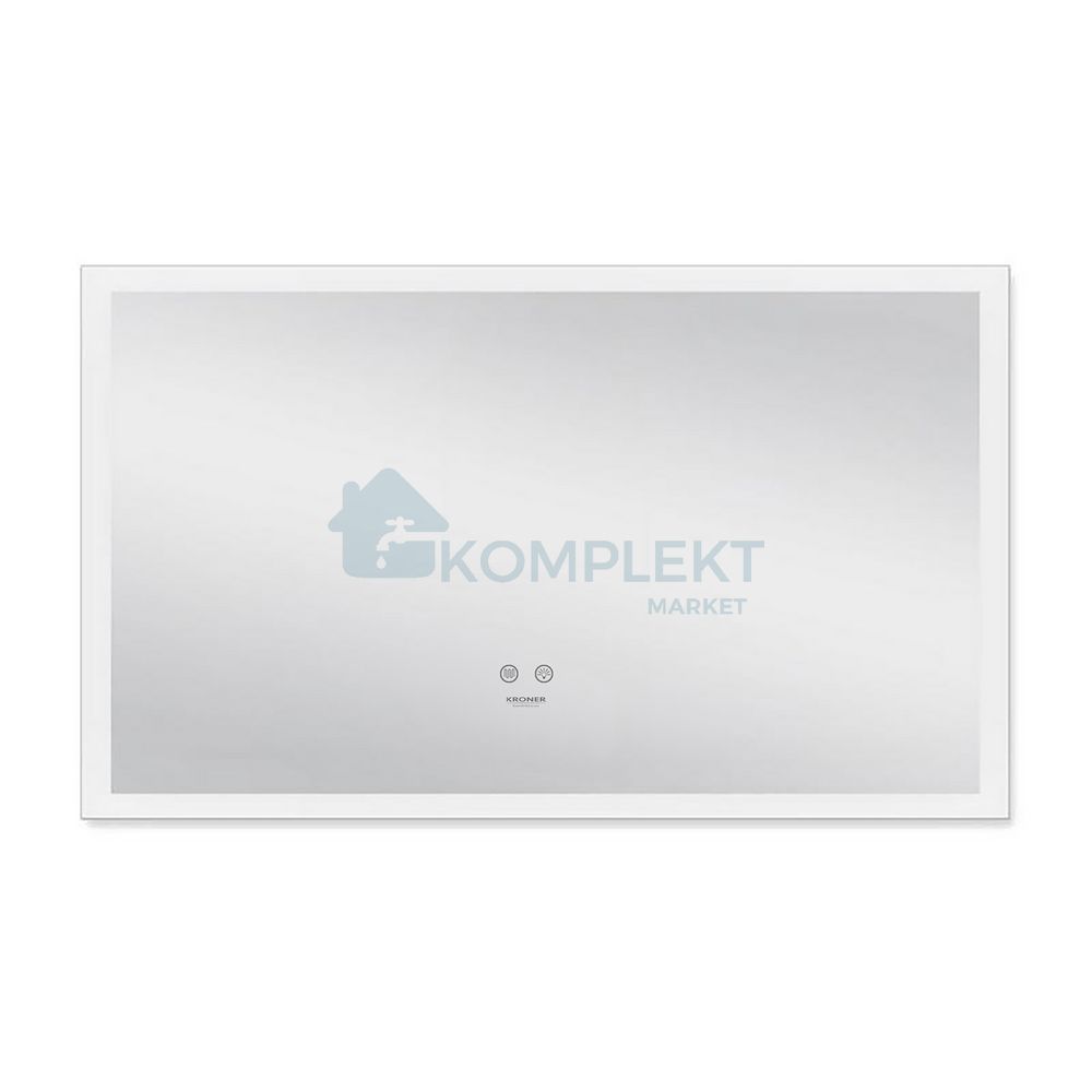 Дзеркало Kroner KRP Spiegel 1000х600 (HR3-10060) з LED-підсвічуванням та антизапотіванням, Ні