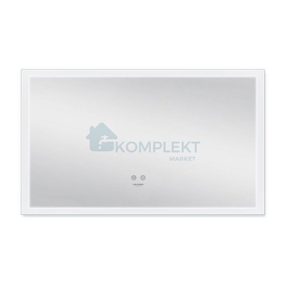 Дзеркало Kroner KRP Spiegel 1000х600 (HR3-10060) з LED-підсвічуванням та антизапотіванням, Ні