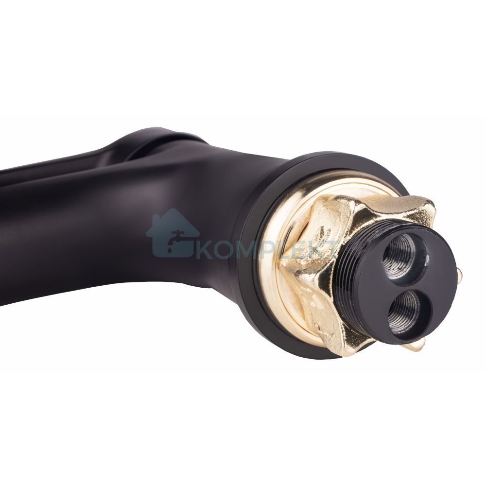 Змішувач для раковини Lidz Nicole 001F (14 43 001F) чорний матовий