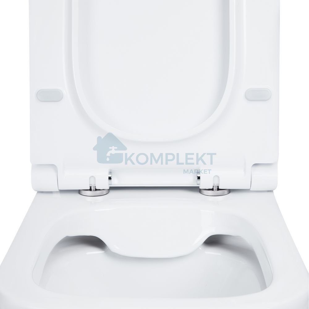 Унітаз підлоговий Qtap Cardinal безобідковий з сідінням Soft-close QT0422C666PW