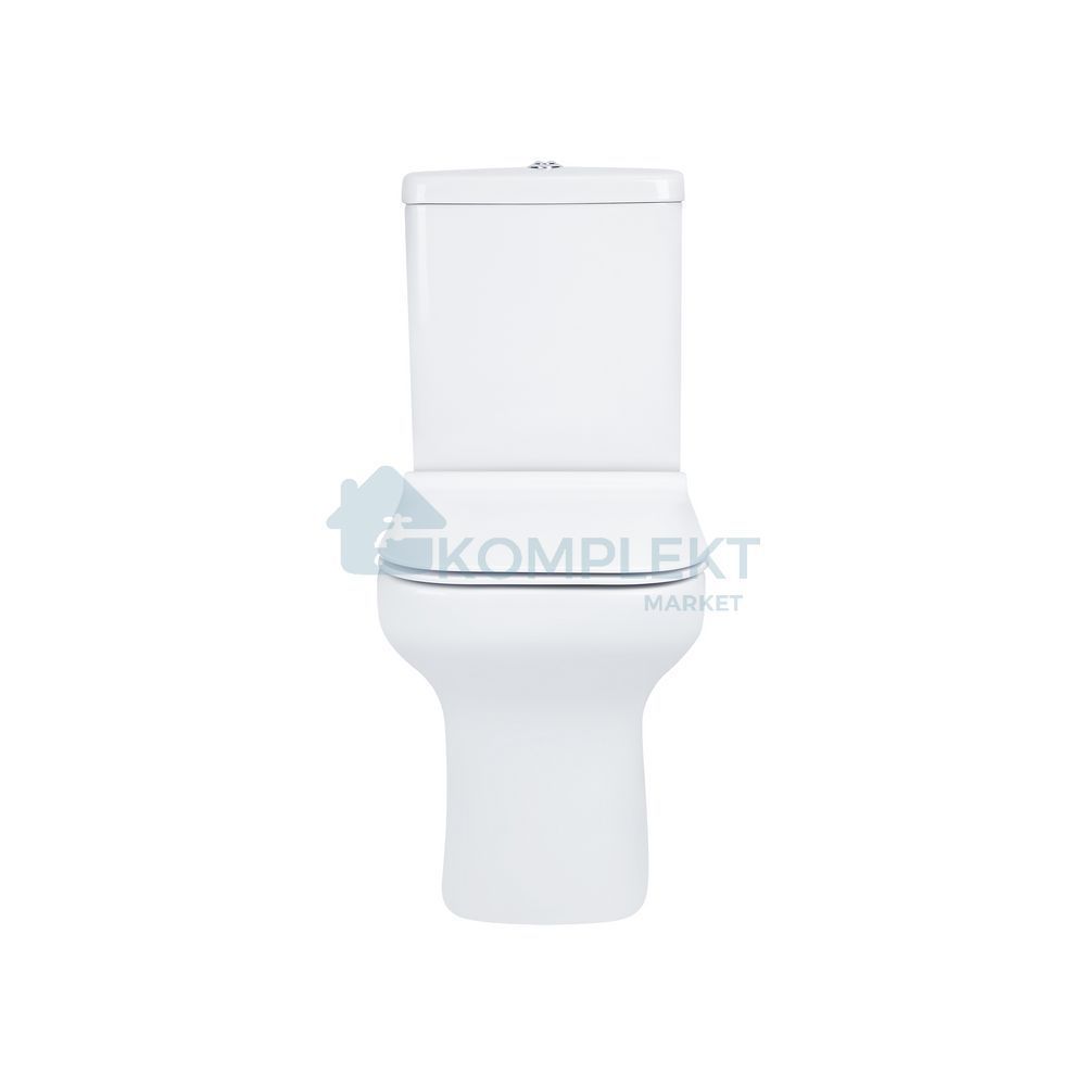 Унітаз підлоговий Qtap Cardinal безобідковий з сідінням Soft-close QT0422C666PW
