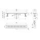 Лінійний трап з нержавіючої сталі Kroner KRP Eifel M60 Muster (решітка 595х62 мм)