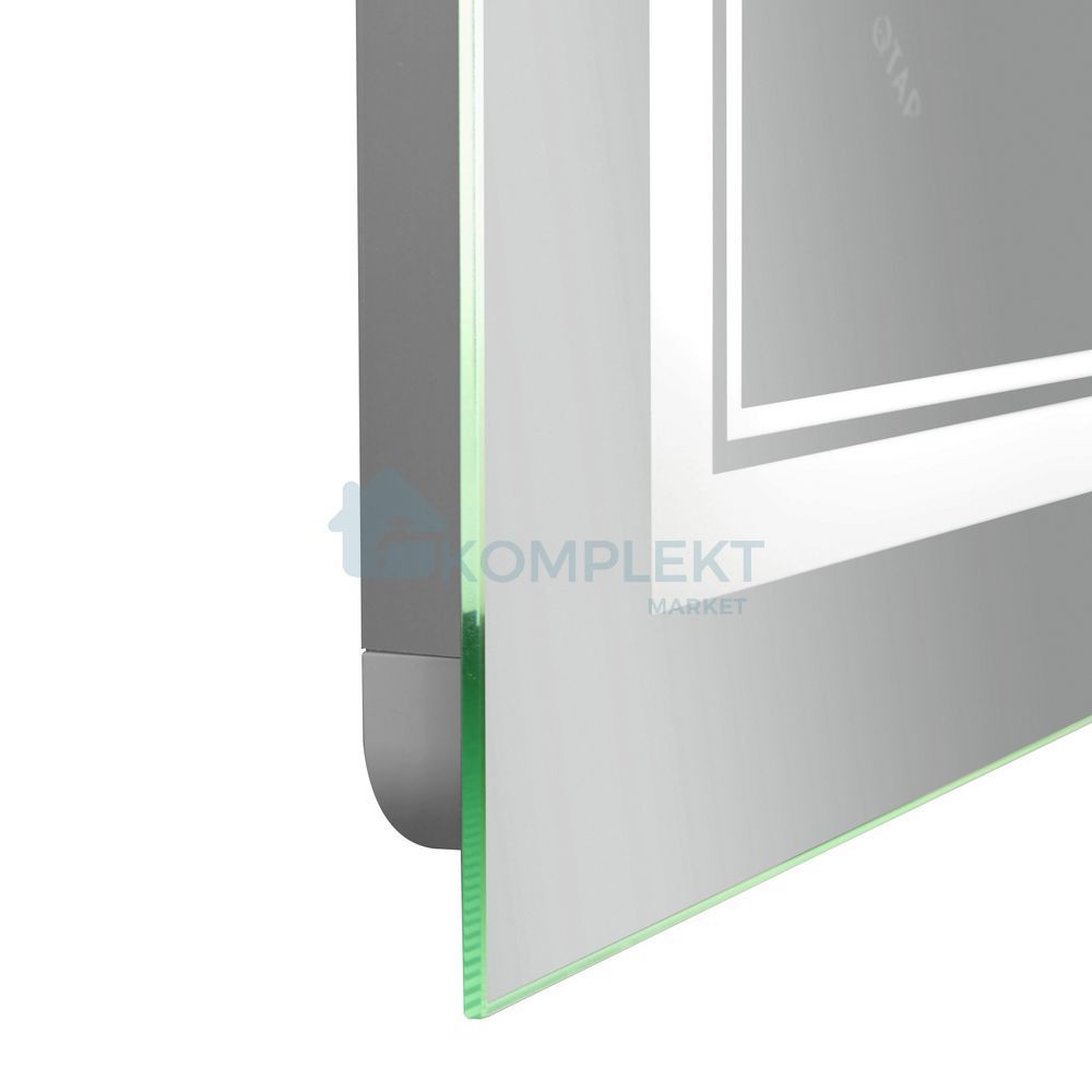 Прямокутне дзеркало у ванну Qtap Cardinal CA1 600&times;800 мм з LED-підсвіткою, антизапотіванням, регулюванням світла 3000&ndash;6500K і димером, Ні