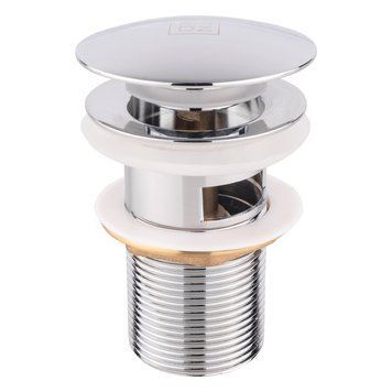 Донний клапан для раковини з переливом 1 1/4" Lidz GFCRM60C62 (Cliсk-Claсk) L-95мм