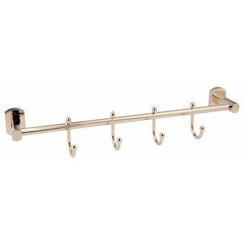 Тримач для рушника на 4 гачки L-440мм Qtap Liberty ORO 1154-4 (золото)