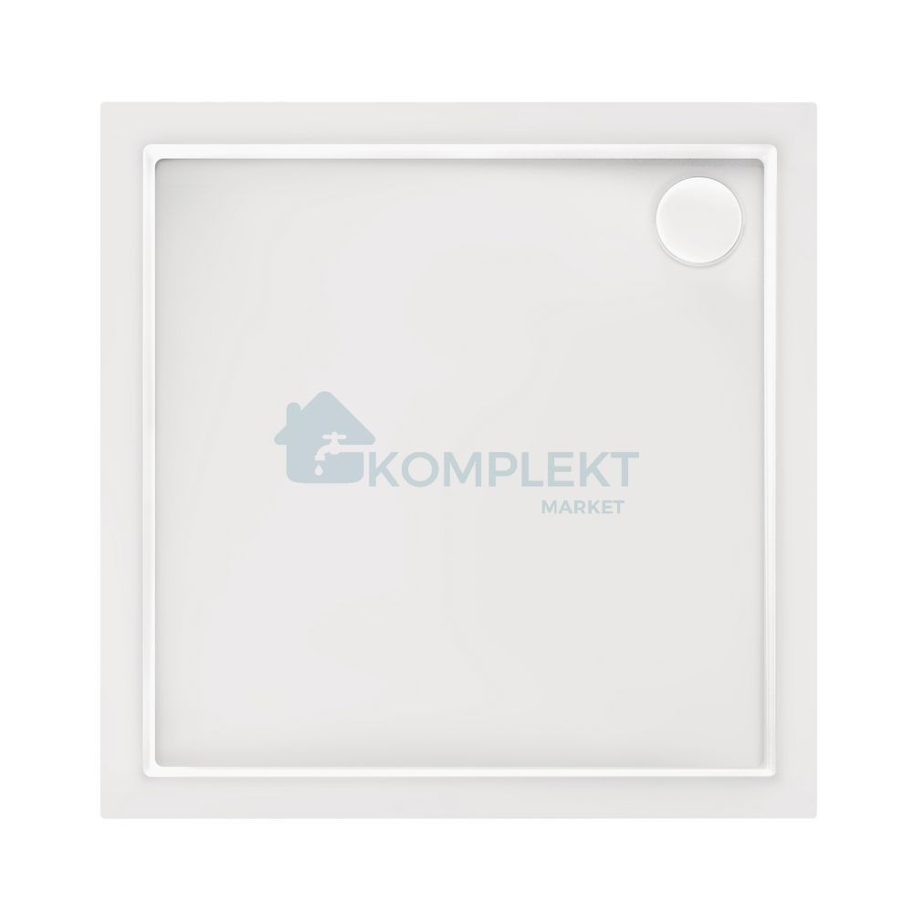 Душовий піддон квадратний 100x100x12см Qtap Tern 301112 (з сифоном)