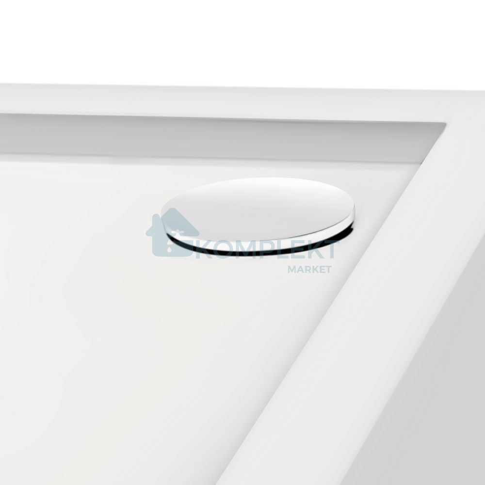 Душовий піддон прямокутний 120x80x12см Qtap Tern 3012812 (з сифоном)