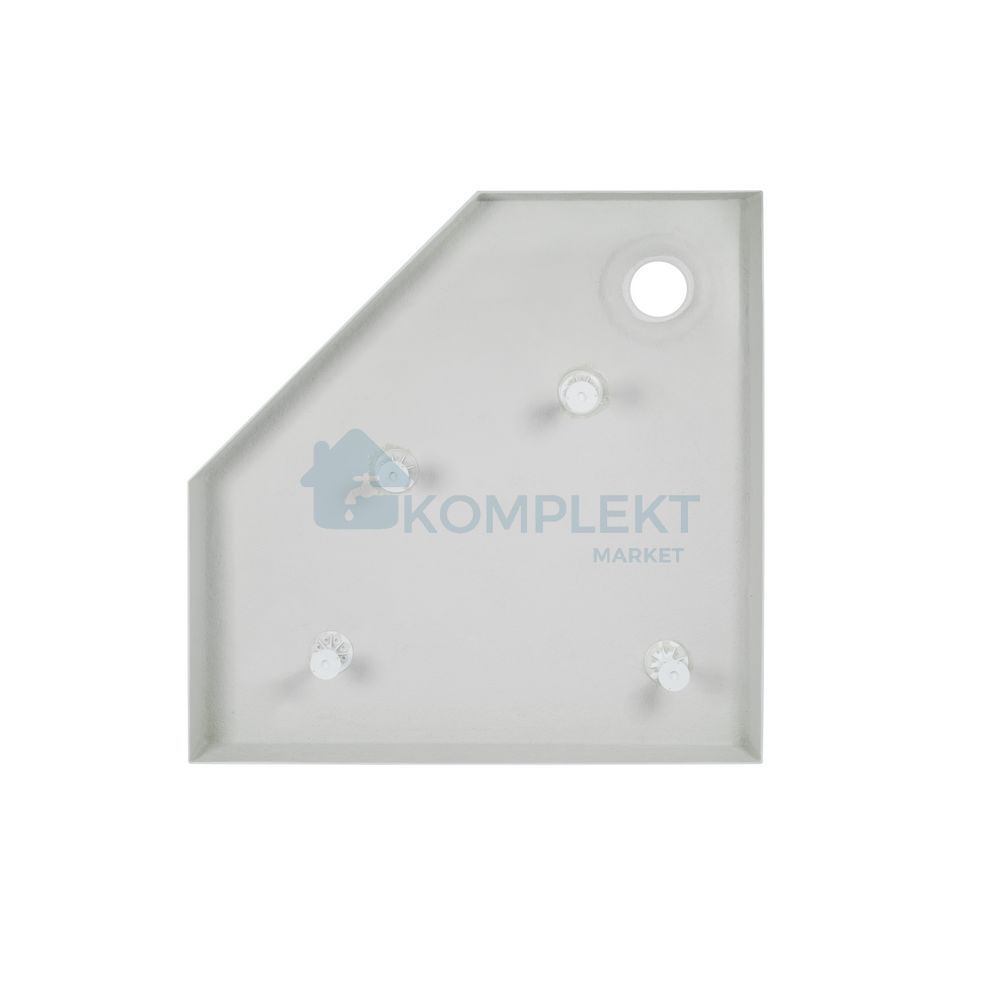 Душовий піддон п'ятикутний 90x90x12см Qtap Diamond 309912 (з сифоном)