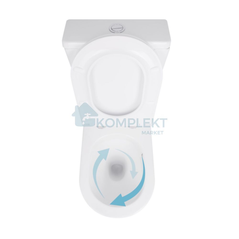 Підлоговий унітаз Qtap Scorpio безободковий Ultra Quiet з сидінням Soft-close QT14222125AUQW