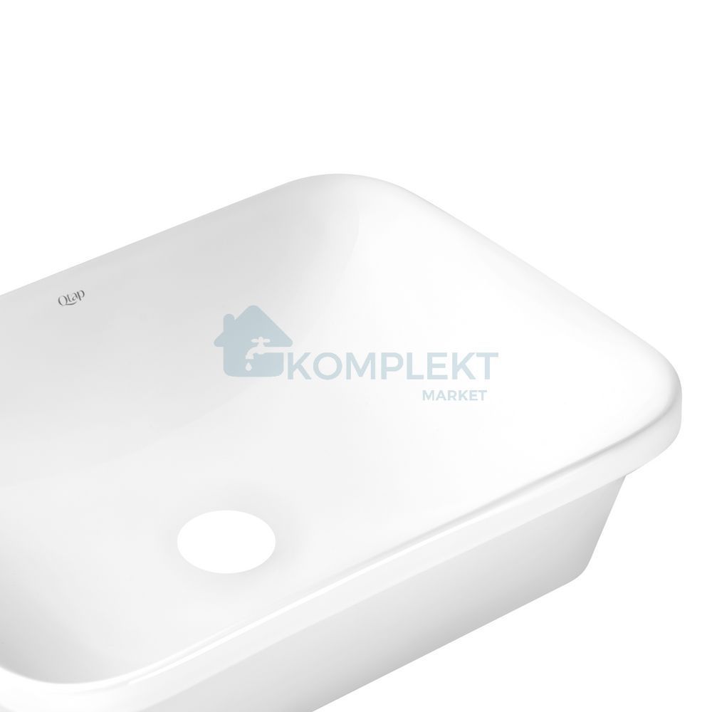 Раковина врізна прямокутна Qtap Scorpio 505х380х140 White QT1411K490WN