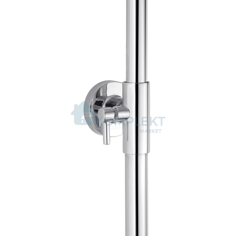 Душова система Kroner KRP Armada W066 (з полицею та гігєнічним душем) хром з білим