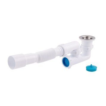 Сифон для душового піддону Lidz LP02 6004P00100 (випуск 70 мм, вихід гофра 40/50мм)
