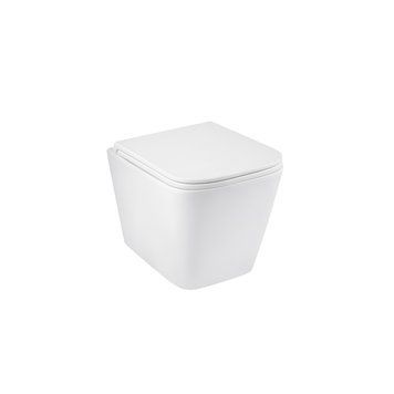 Унітаз підвісний безобідковий Kroner Eifel WHI493436 RIMLESS з сидінням Slim Duroplast / Soft-close / Quick relase (KE493436WHIR)