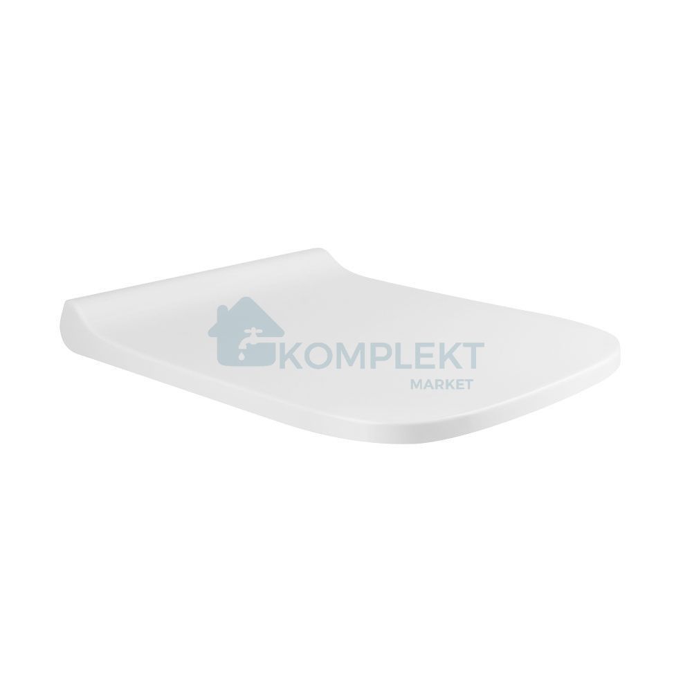 Унітаз підвісний Qtap Tern Rimless з інсталяцією Nest ST та хромованою кнопкою змиву Nest