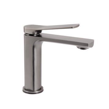 Змішувач для раковини латунний Qtap Slavonice QTSLA270GMB45924 Gunmetal Black PVD