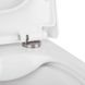 Унітаз підвісний Qtap Tern Rimless з інсталяцією Nest ST та хромованою кнопкою змиву Nest