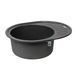 Граніта мийка з сушкою Lidz 610x495 GRF-13 (матовий графіт)