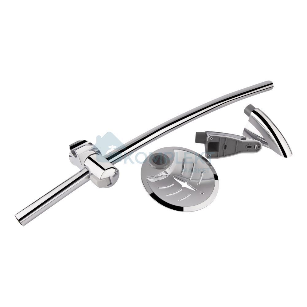 Стійка для душу з мильницею Qtap Sprha 008 Chrome (QT008)