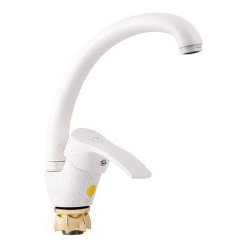Змішувач для кухні білий матовий Lidz (WHI) 20 38 008 03