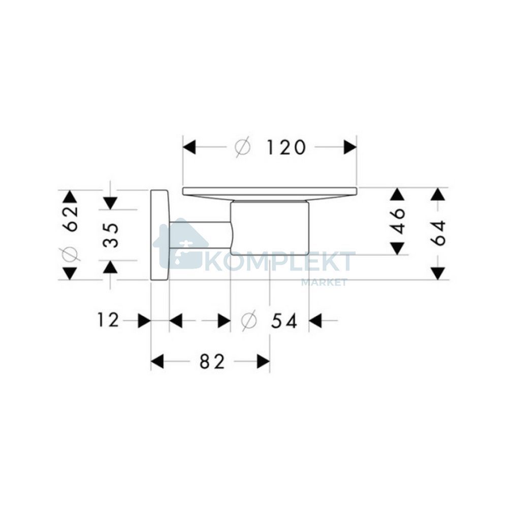 Мильниця Hansgrohe Logis 40515000 (латунний корпус)