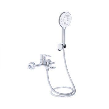 Змішувач для ванни з латуні Qtap Taurus (з душовим гарнітуром) QTTAU259CRM45661 Chrome