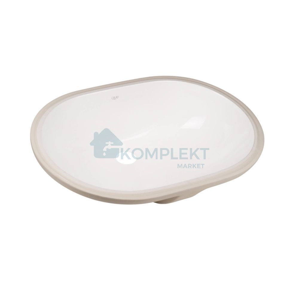Раковина врізна під стільницю 560x400x200мм Qtap Stork White (з донним клапаном)