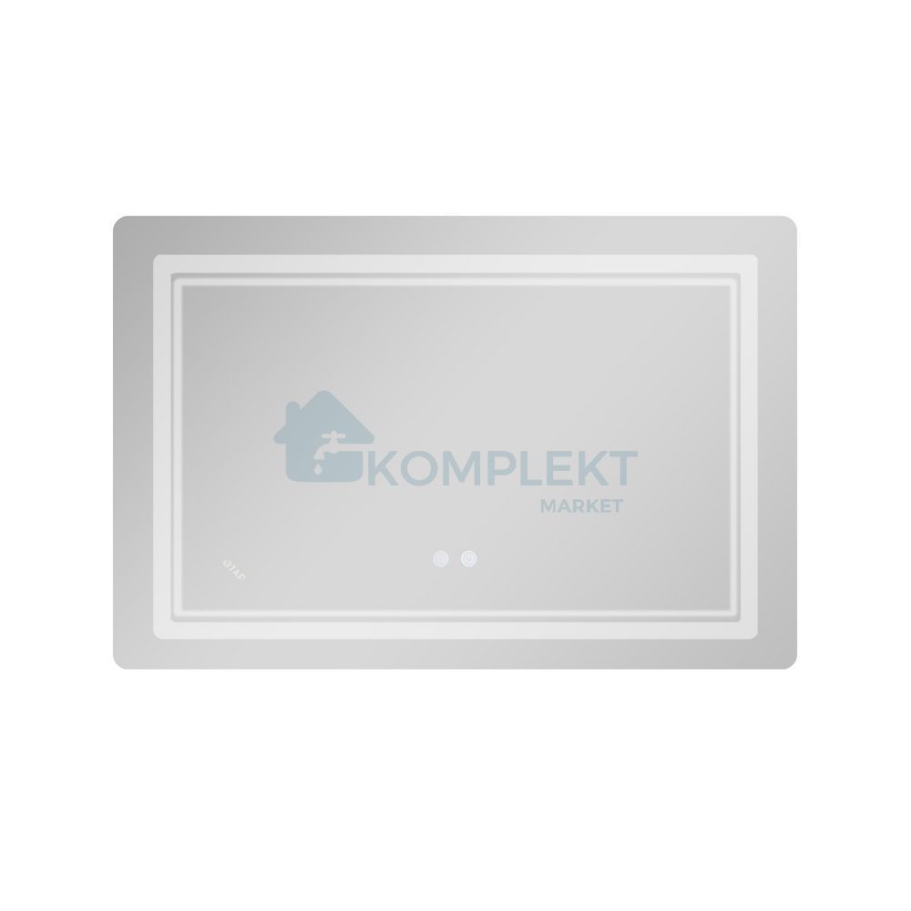 Дзеркало Qtap Cardinal CA2 800&times;600 мм з LED-підсвіткою, антизапотіванням, димером та регулюванням світла 3000&ndash;6500K, заокруглені кути, Ні