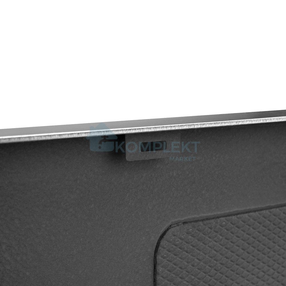 Кухонна мийка Kroner KRP Derby 6050HM 600х500 PVD-покриття, нержавіюча сталь, інтегрована, рифлена чаша (соти), 2.5/0.5 мм